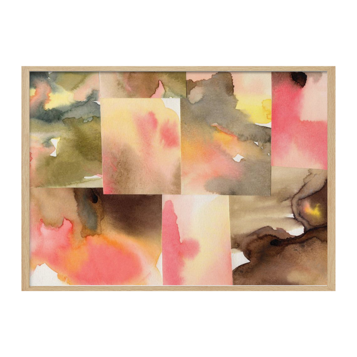 Watercolor abstract composition horizontal 5 Art Print