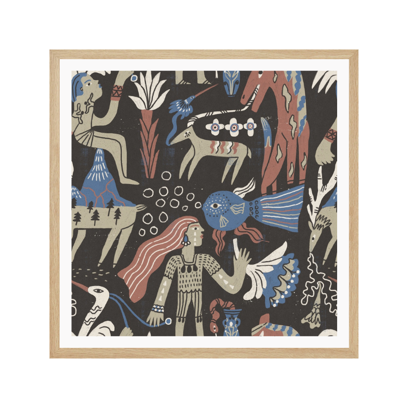 Cuadro "Mystical Folk Art Creatures"