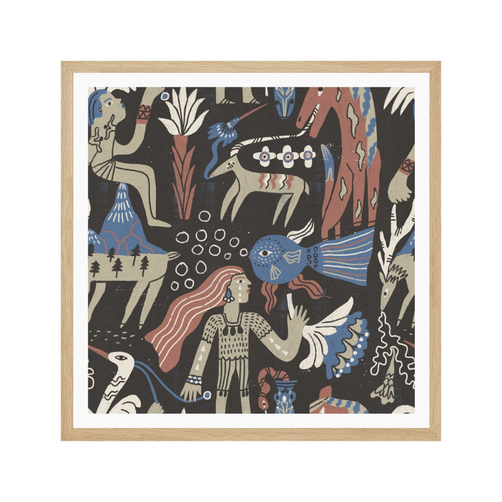 Cuadro "Mystical Folk Art Creatures"