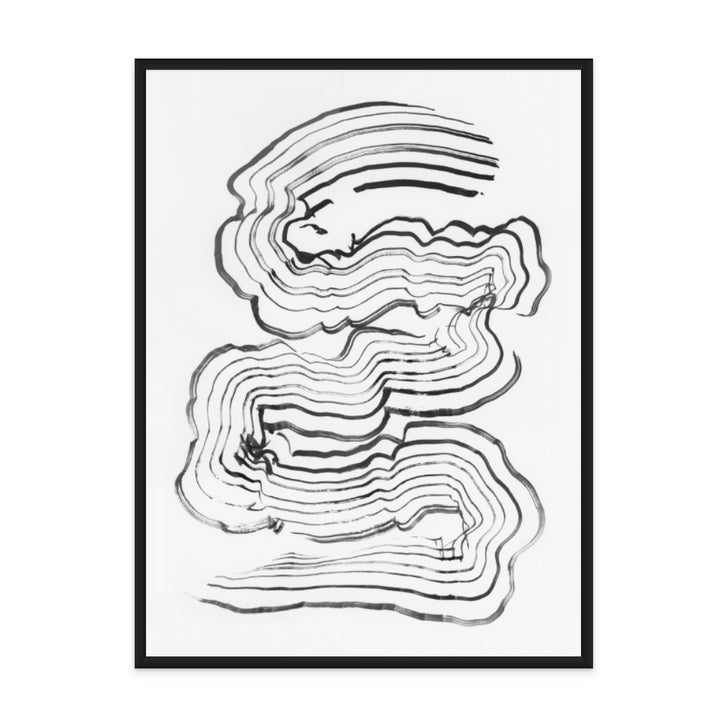 Painterly Abstract Lines Art Print