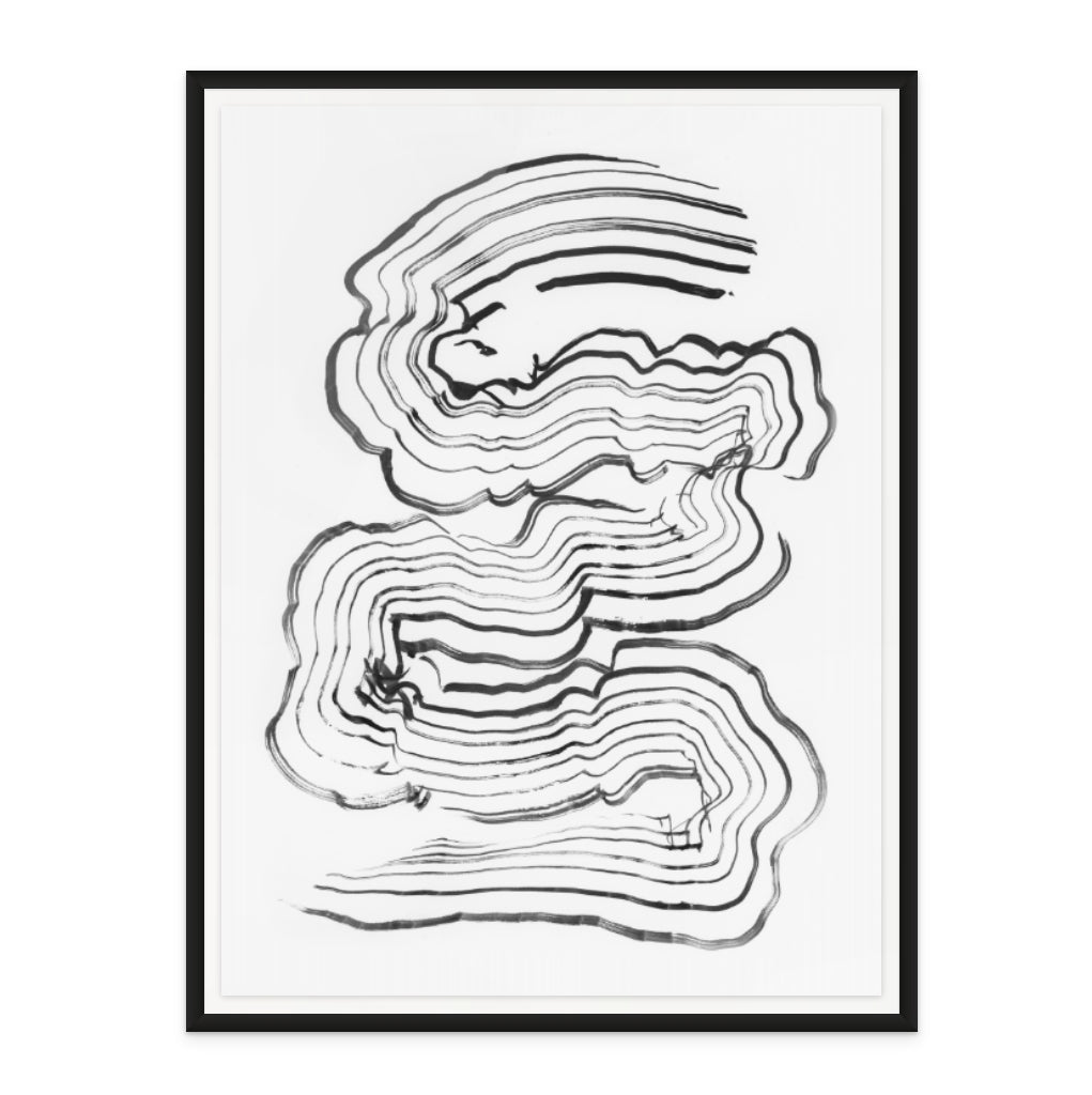 Painterly Abstract Lines Art Print