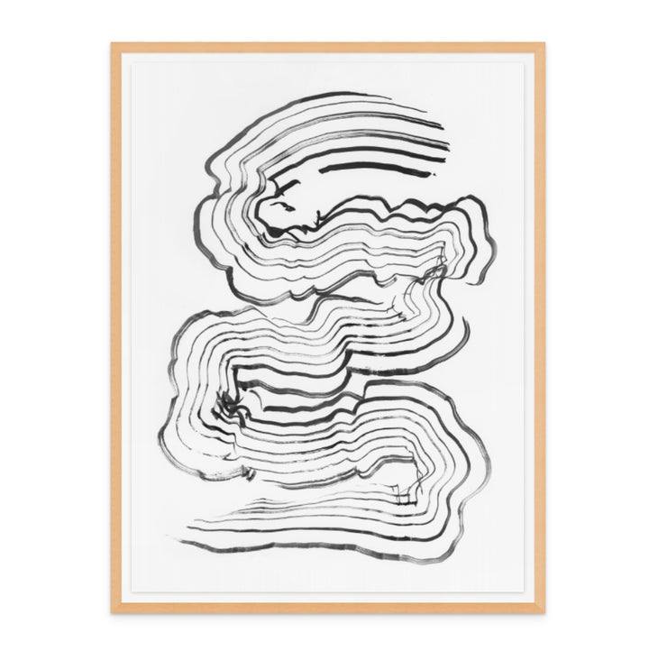 Painterly Abstract Lines Art Print