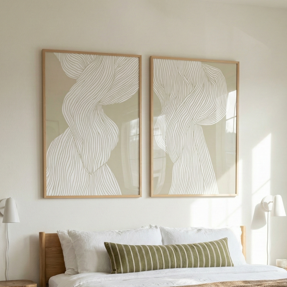 Set de cuadros "Fibers"