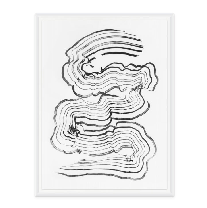 Painterly Abstract Lines Art Print