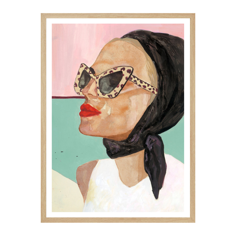 Cuadro "Chic Scarf Sunglasses"
