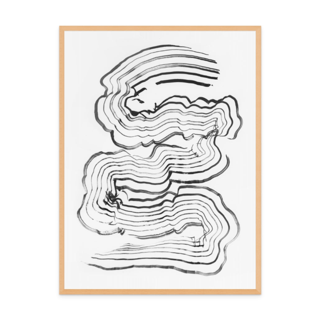 Painterly Abstract Lines Art Print