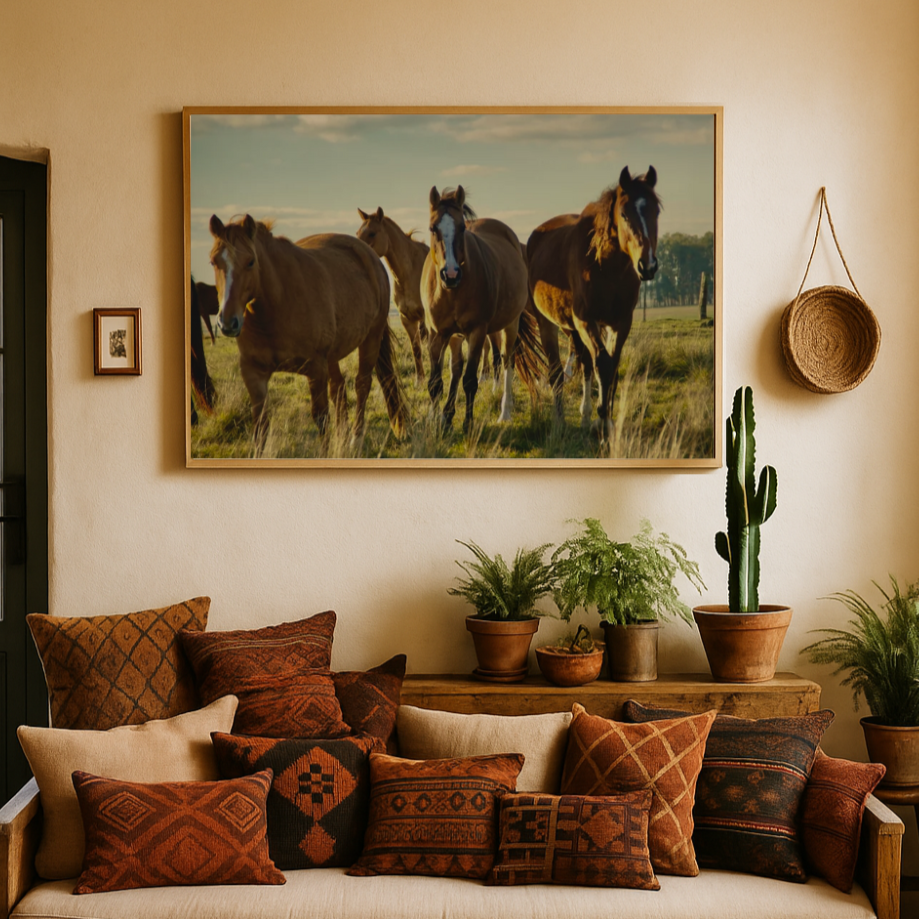 Cuadro "Caballos uruguayos"