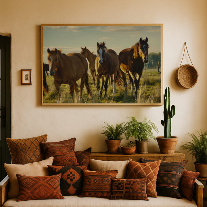 Cuadro "Caballos uruguayos"