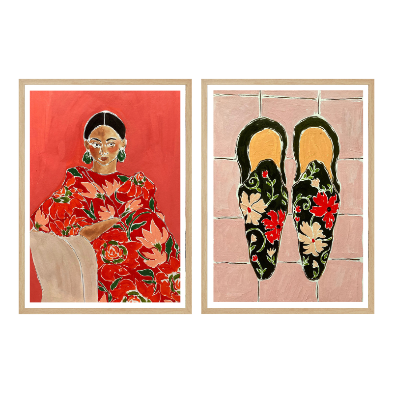 Set de cuadros "Floral Muse"