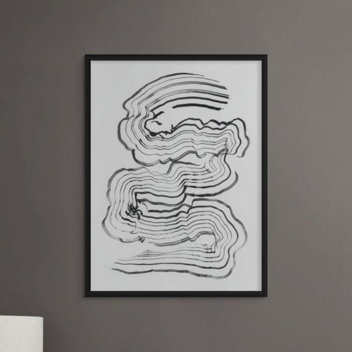 Painterly Abstract Lines Art Print