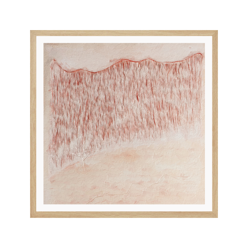 Cuadro "Crimson Wavescape"