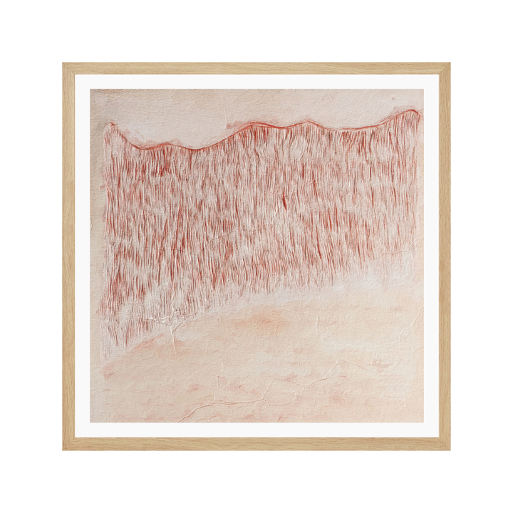 Cuadro "Crimson Wavescape"