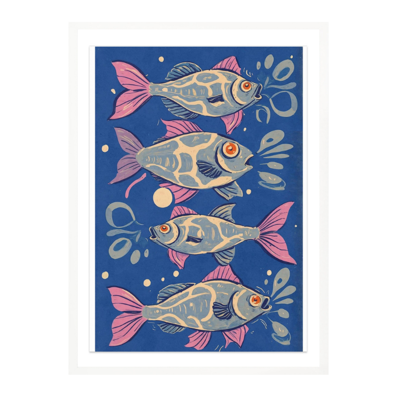 Oceanic Life - Fishes Art Print