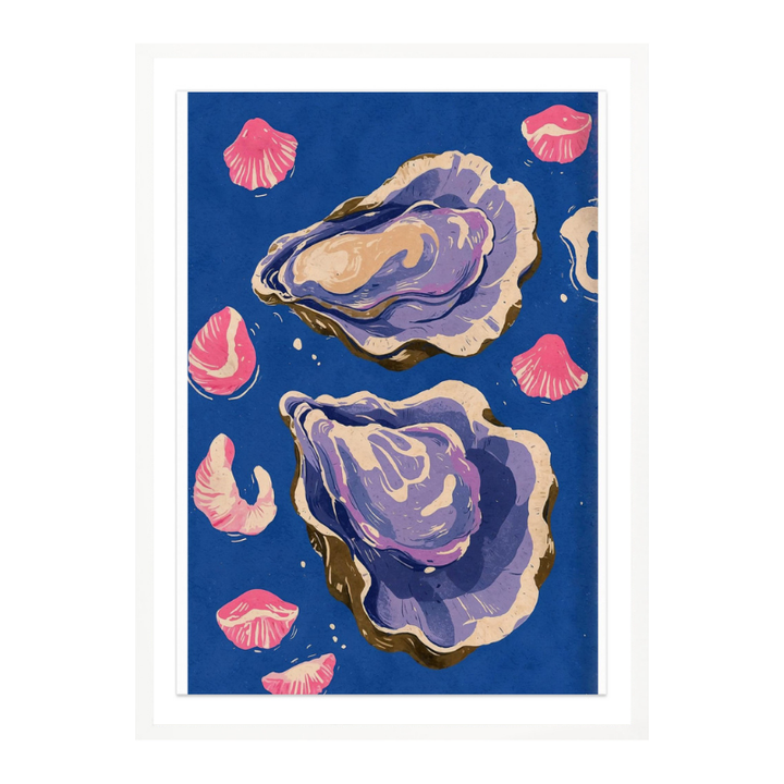 Oceanic Life - Oysters Art Print