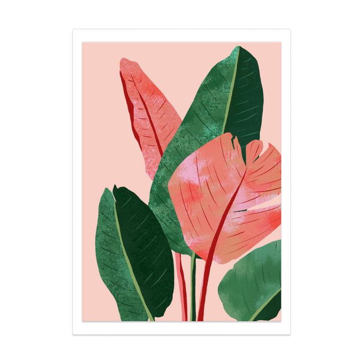 Blush Tropical Art Print