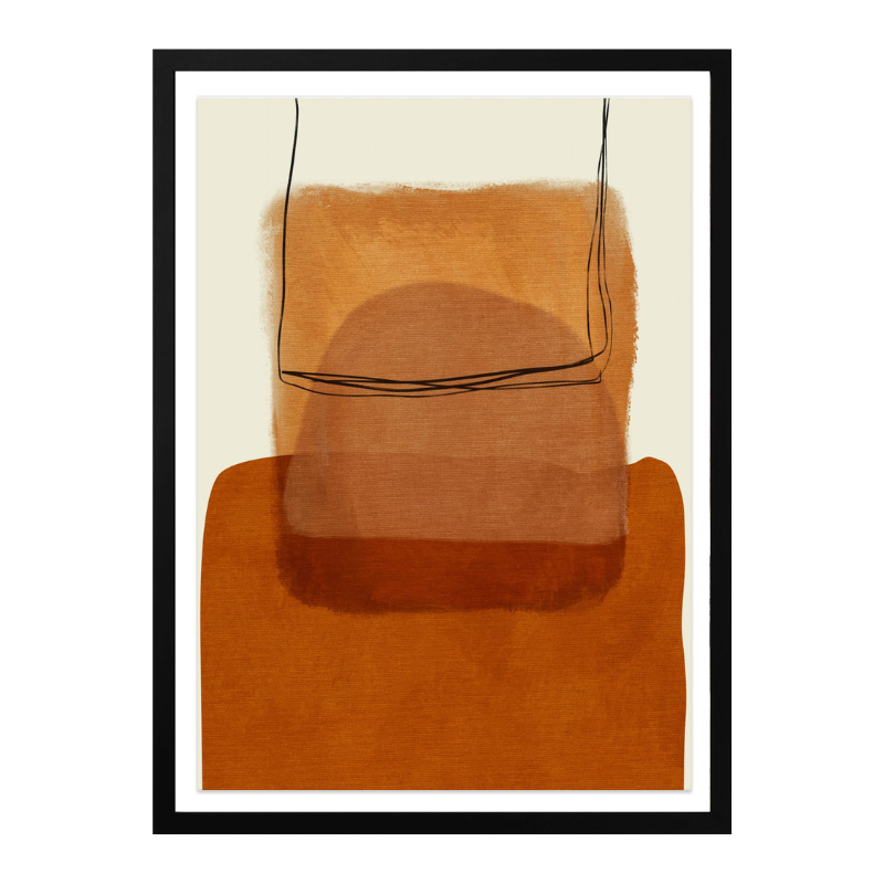 Painted Lines Desatur Kopie Art Print