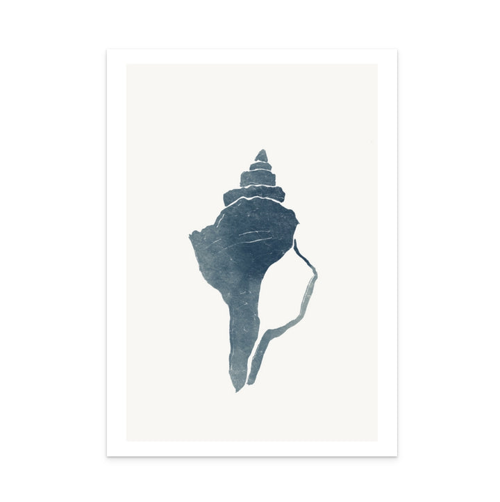 Blue Seashell III Art Print