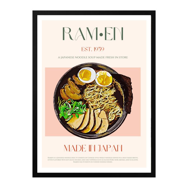 Cuadro "Savoring Japanese Ramen Bowl"