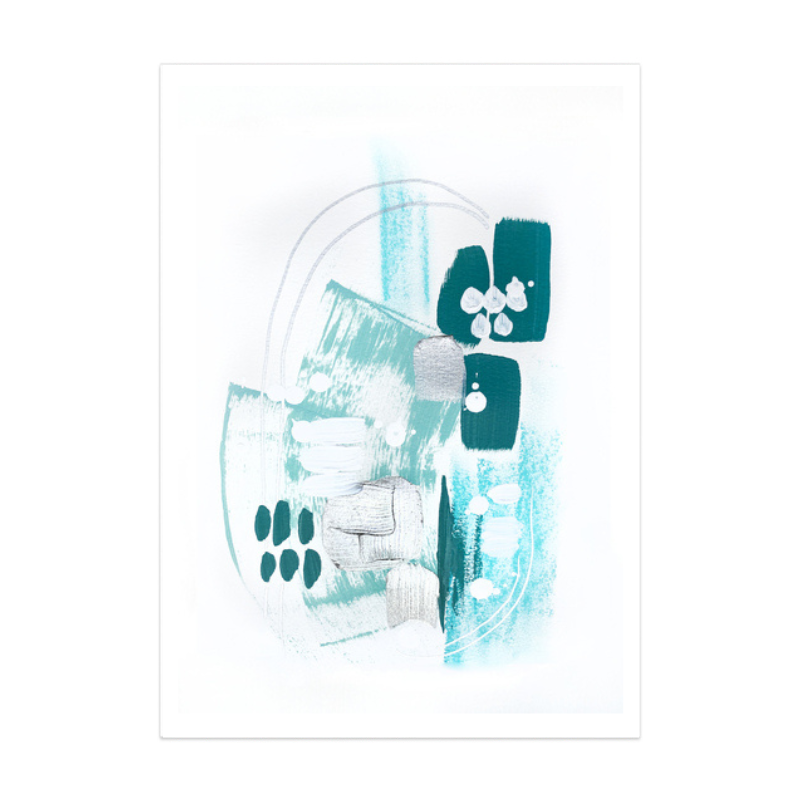 Abstract Mint 1 Art Print