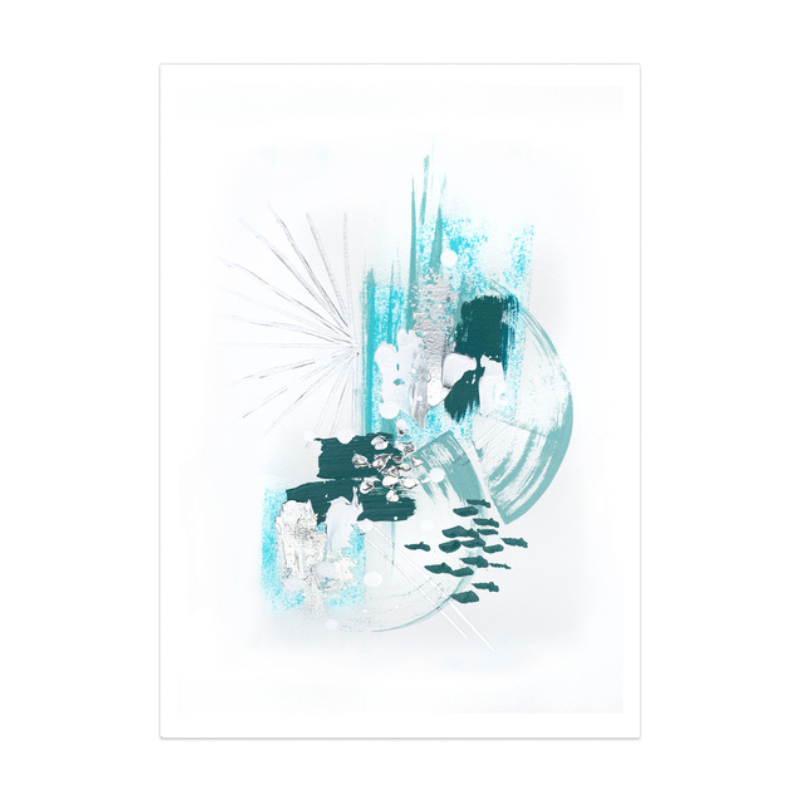 Abstract Mint 2 Art Print