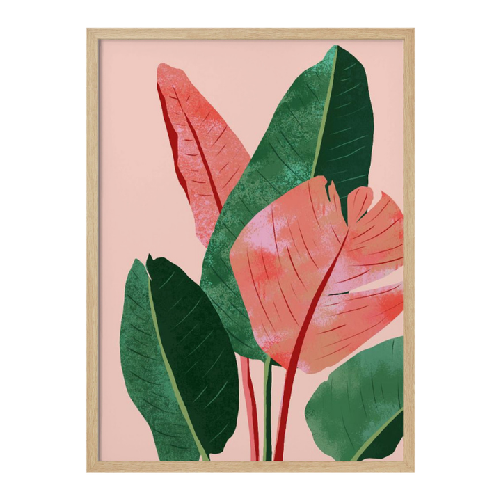 Blush Tropical Art Print