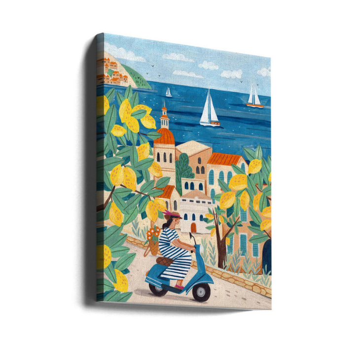 Cuadro "Woman in the Amalfi Coast"