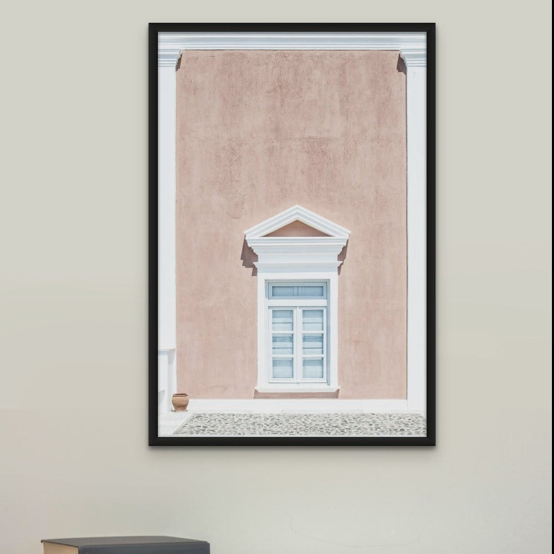 Pink Wall And A Pediment Art Print