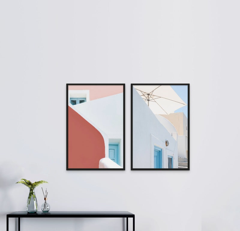 Pastel Pinks And Blues Art Print