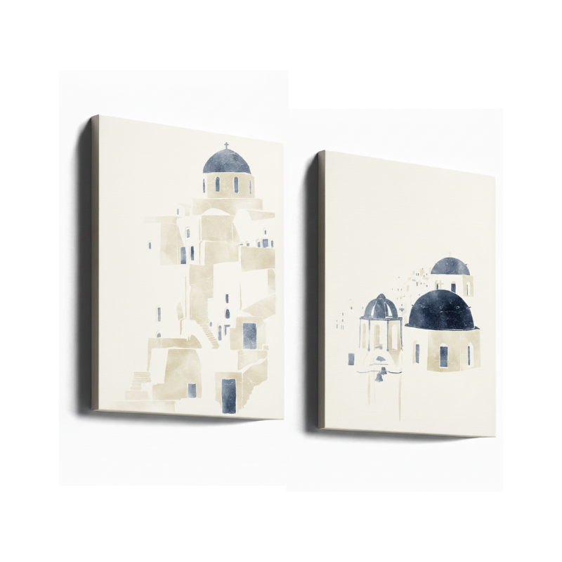 Set de cuadros "Santorini"