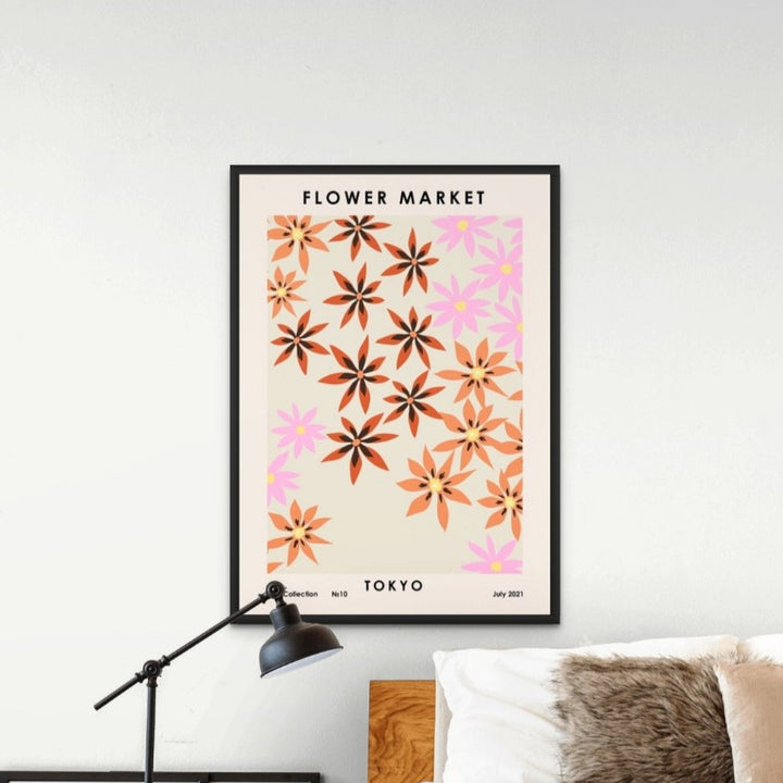 Flower Market Tokyo Art Print