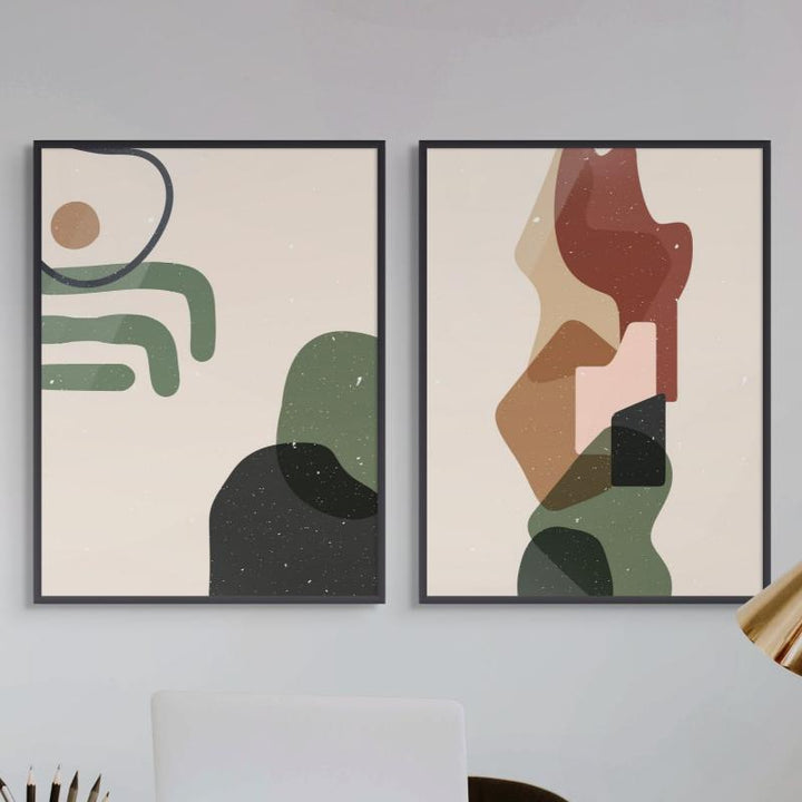 Set "Abstract composition II" Art Prints