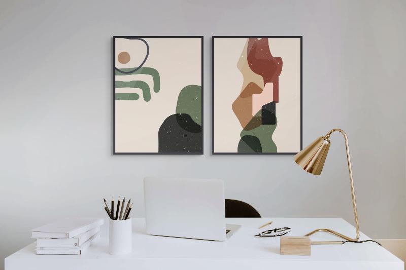 Set "Abstract composition" Art Prints