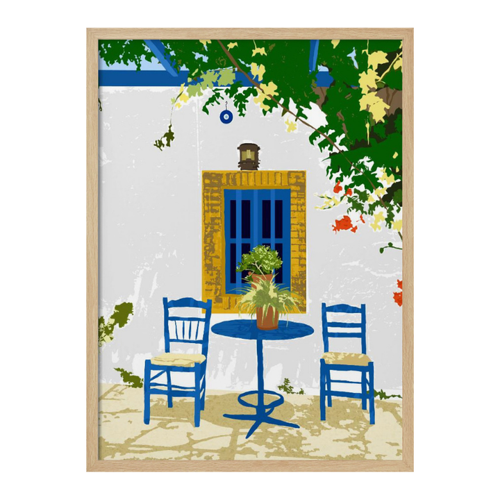 Greek Vacay for Two Art Print