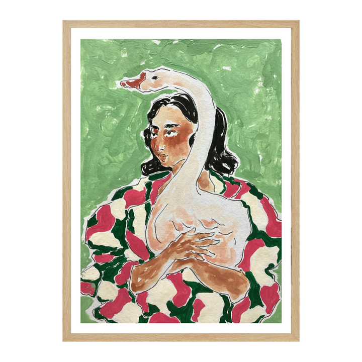 Cuadro "Girl With Swan"