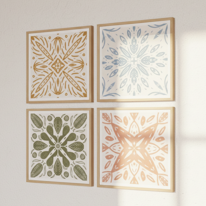 Set de cuadros "Azulejos"