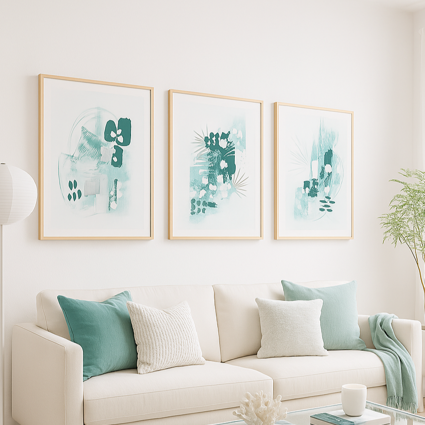 Cuadro "Abstract Mint 1"