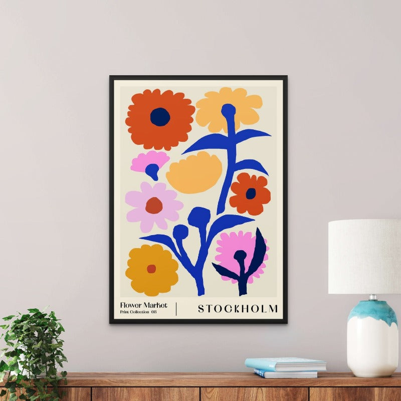 Flower Market. Stockholm Art Print