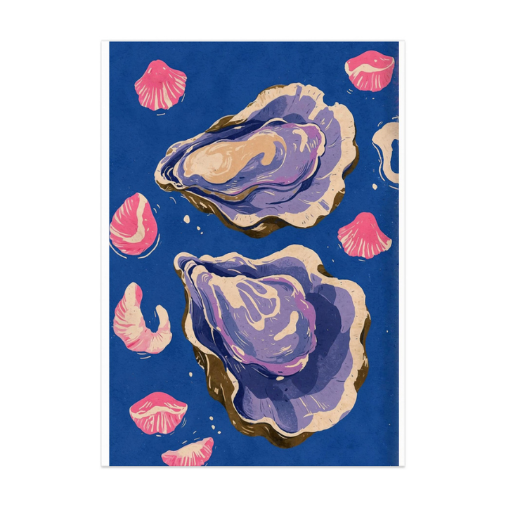 Oceanic Life - Oysters Art Print