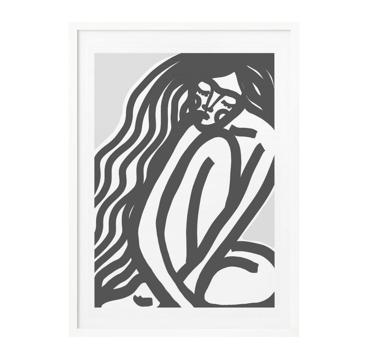 The Silence (Black) Art Print