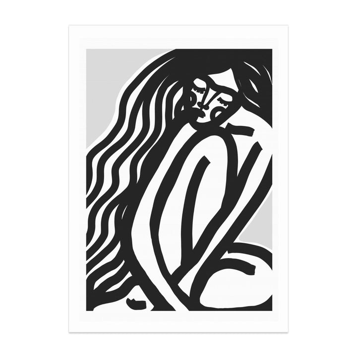 The Silence (Black) Art Print