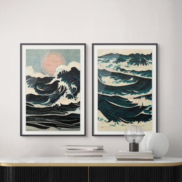 Set "Wild Waves" Art Prints