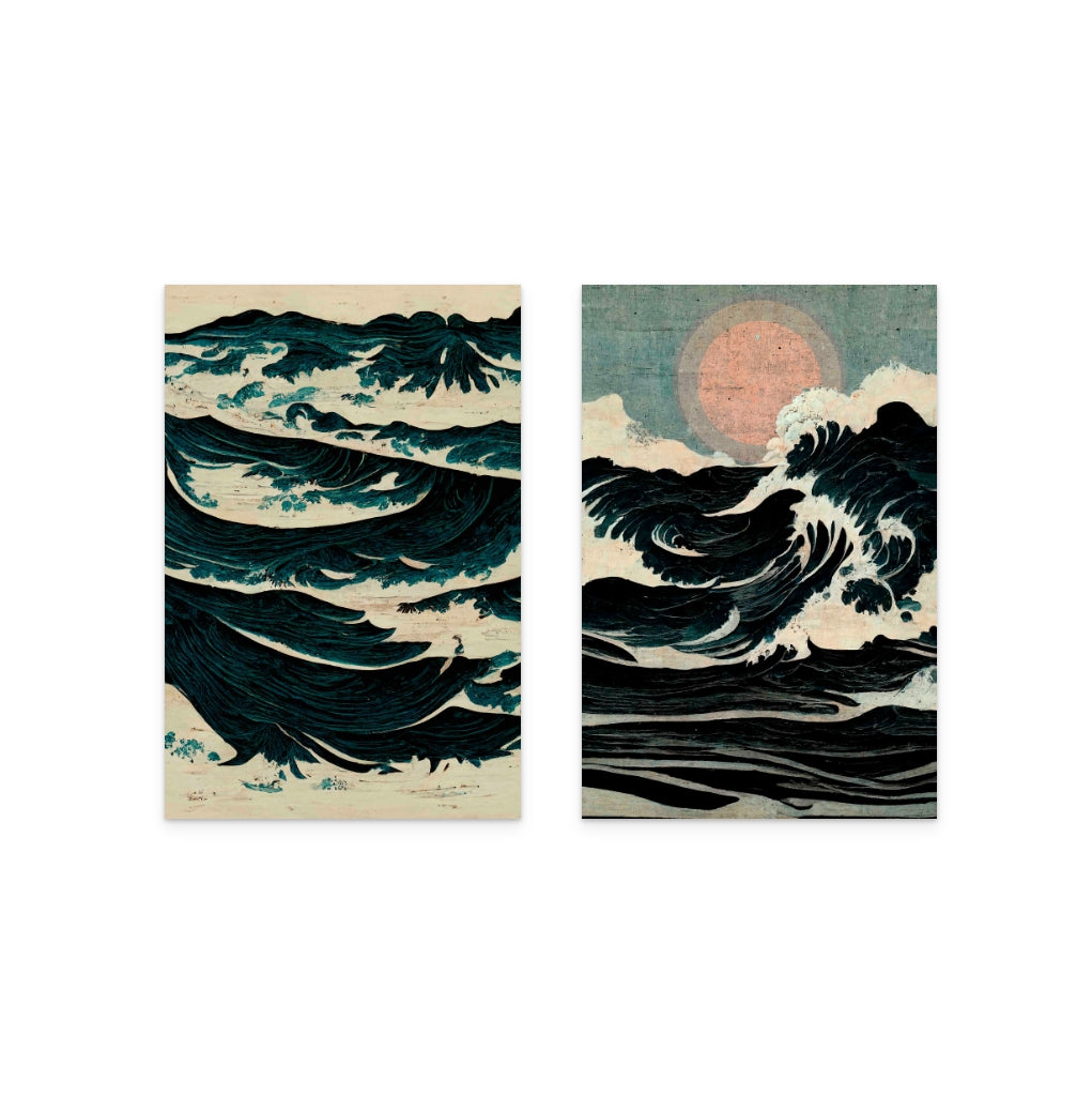 Set "Wild Waves" + "Wild Sea" Art Prints