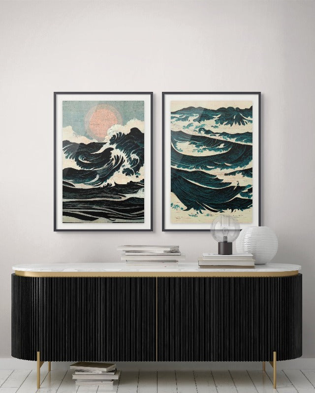 Set "Wild Waves" Art Prints