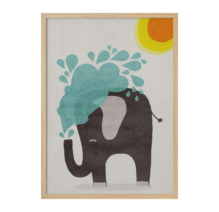 Funny elephant Art Print