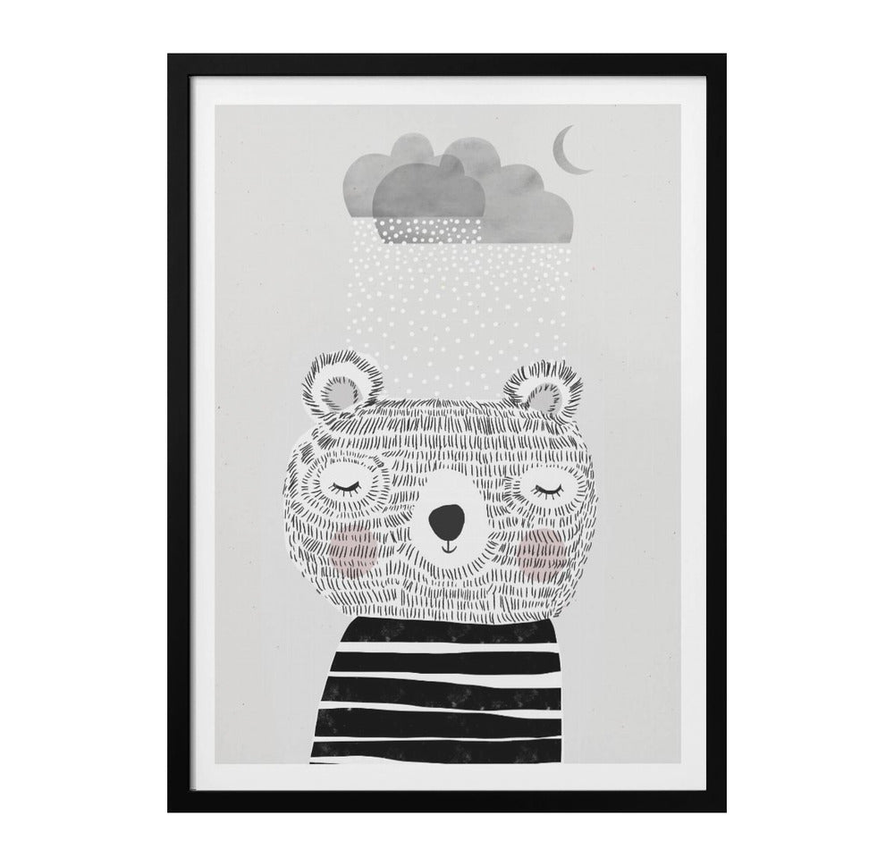 I Love Snow Art Print