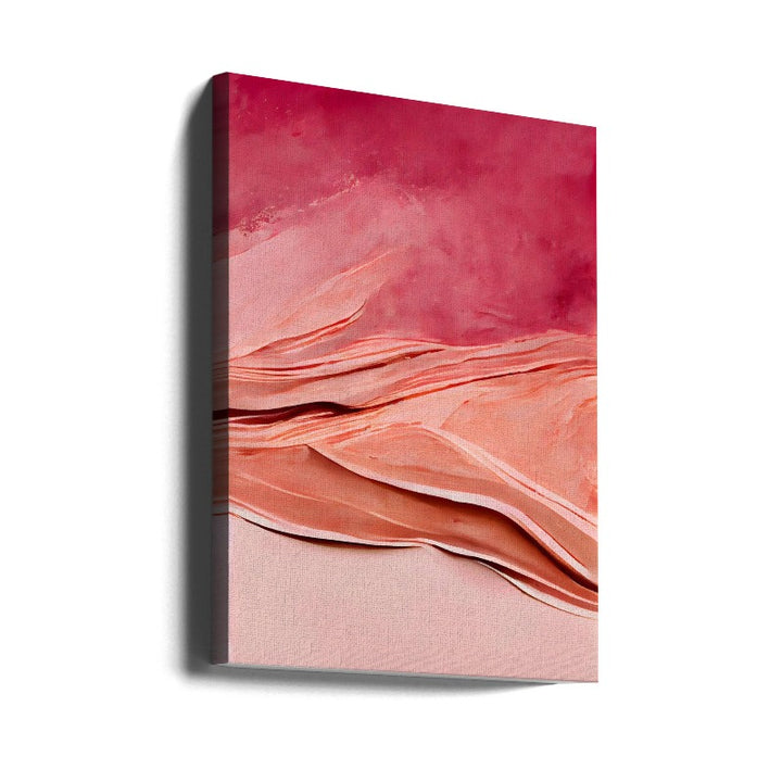 Abstract Thick Pink Color Art Print