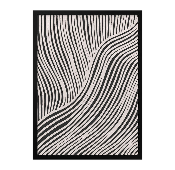 Beige Wave Pattern Art Print