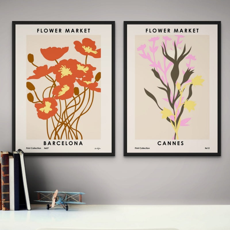 Flower Market. Barcelona Art Print