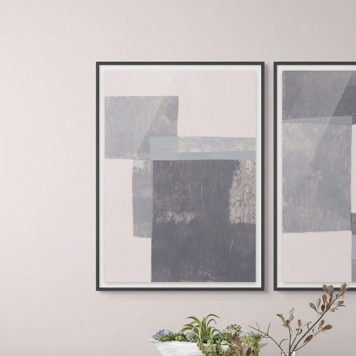 Gray Blocks #2 Art Print