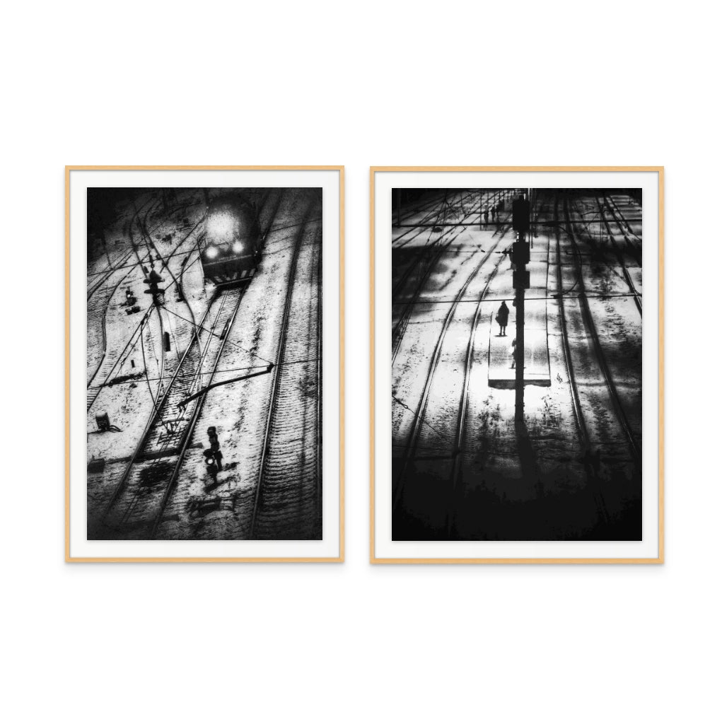 Set "Track" + "Train" Art Prints